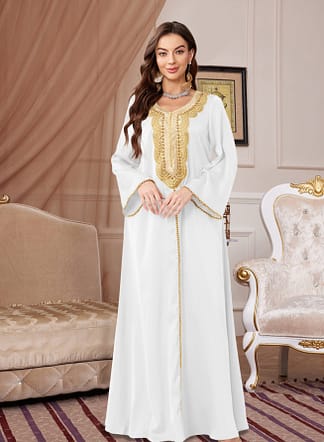 عباية فساتين عربية مطرزة