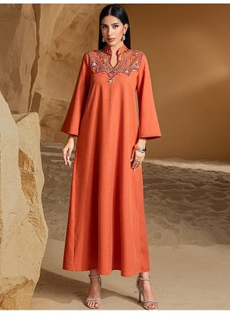 عباءة عربية فاخرة مطرزة - مدام يونيك
